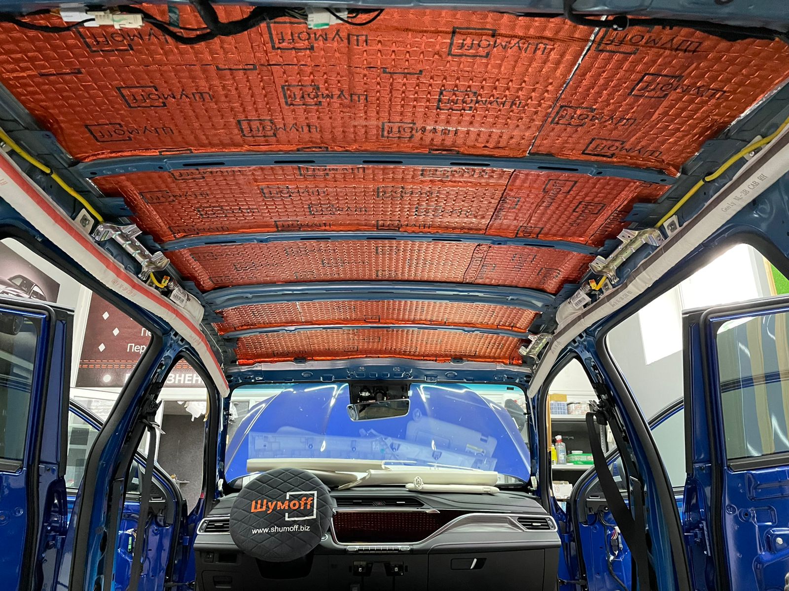 крыша 3 слой шумопоглотитель шумоизоляция Geely Atlas Pro